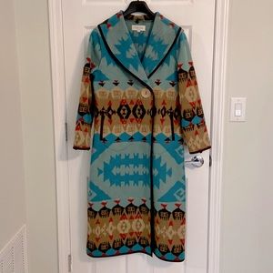 Southwestern Blanket Coat Tasha Polizzi Collection